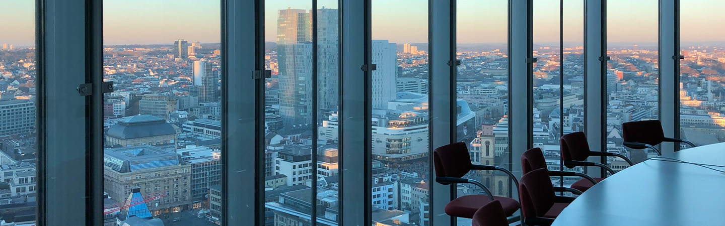 View of meeting room windows