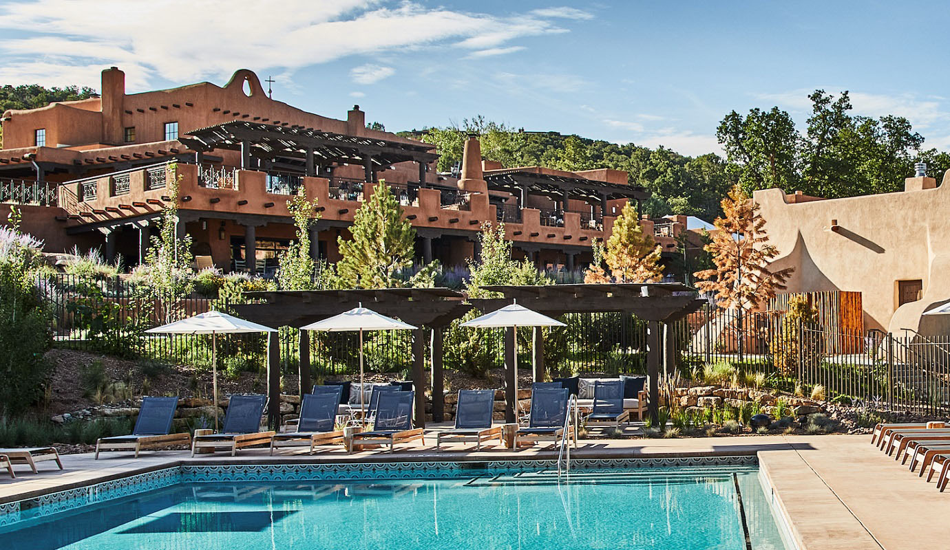 Pool side Exterior at Bishops resort